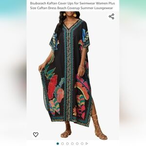 FINAL PRICE Tropical caftan or cover up